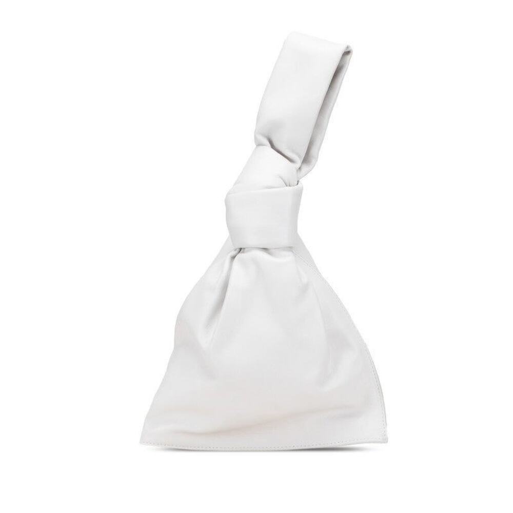 Bottega Veneta The Twist Mini Leather Handbag White